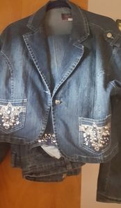 Two peace jean jacket And jean Pants